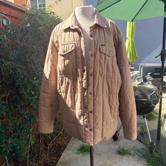 Volcom Tan Quilted Coat Shacket - Picture 6 of 8